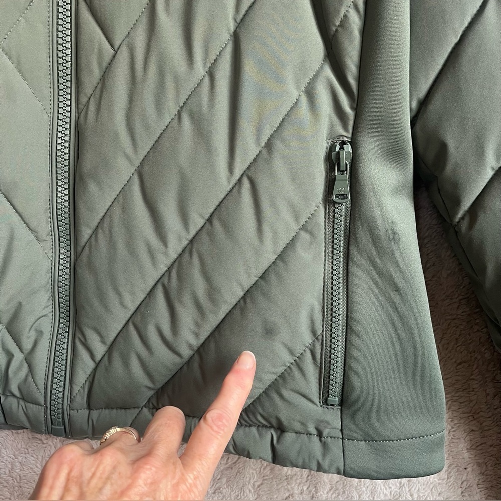 Calvin Klein Green Sorona Aura Jacket Coat Sz XXL Exceptional Softness - Picture 3 of 16